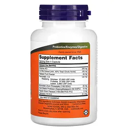 Натуральна добавка NOW Super Enzymes, 90 капсул - мініатюра 2
