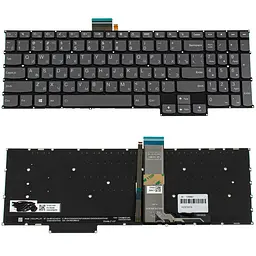 Клавіатура для ноутбука LENOVO (IdeaPad: 5-16 series), rus, black, без кадру, підсвічування клавіш (оригінал)