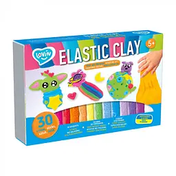 Набір для ліплення з повітряним пластиліном Elastic Clay, 30 стіків, TM Lovin
