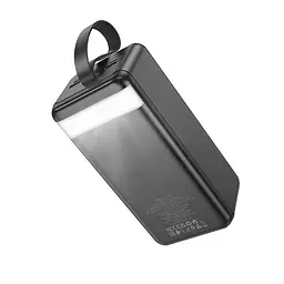 Портативна батарея Powerbank Hoco J123C Element 22.5W+PD20W with digital display 60000mAh Black - мініатюра 2