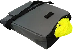 Велосумка вертикальна на багажник Bikemate 22 л, сіра, з дощовиком, вологозахищена - мініатюра 10