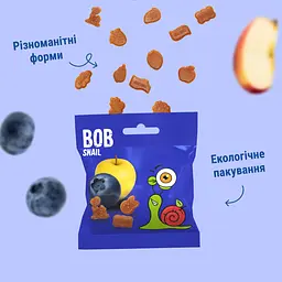 Набір натуральних фруктових снеків Bob Snail Мультифрукт та Яблуко-Чорниця 160 г - мініатюра 4