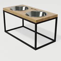 Hollky Base L — миски на підставці для середніх і великих собак (2 × 0,95 л, висота 20 см) - мініатюра 8
