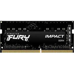 Оперативна пам'ять Kingston Fury 8GB SODIMM DDR4 3200MHz Impact Black (KF432S20IB/8)