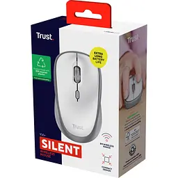 Мишка Trust Yvi+ Silent Wireless White (25513) - мініатюра 5