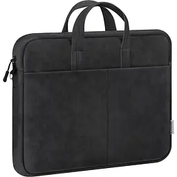 Сумка для ноутбука Defender 15.6' Solid, Black, екокожа, 410х310х40 мм (26091) (26091_DEFENDER) - мініатюра 2