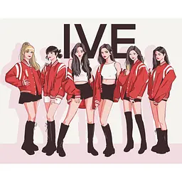 Картина за номерами IVE.K-pop група 40x50 см Art Craft 10075-AC
