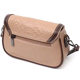 Сумка для жінок з фактурним клапаном із натуральної шкіри Vintage 22х14х6,5 см sum0028999 - мініатюра 3