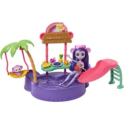 Ігровий набір Enchantimals Sunshine beach Тропічний басейн Мавпеня Меггі (HTW73) - мініатюра 2