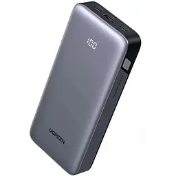 УМБ Ugreen 20000mAh 30W PD/QC, USB-A, 2xUSB-С (PB532) Gray (55989B)