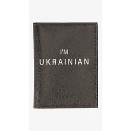 Обкладинка для ID паспорта TM Passporty 113 IM UKRAINIAN Чорний