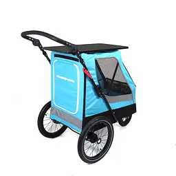 Коляска для домашніх тварин до 35 кг Bestopet Люпосанчик BS-RL-02 Light Blue зі знімним столиком для грумінгу - мініатюра 5