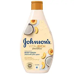 Гель для душу Johnson's Vita-Rich Релаксний з йогуртом, кокосом і екстрактом персика 250 мл (3574661385198/3574661385617)