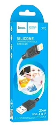 Кабель Hoco X90 Cool silicone charging data cable for Lightning White - мініатюра 2