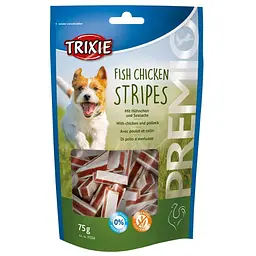 Ласощі для собак Trixie PREMIO Chicken and Pollock Stripes 75 г (курка і лосось)