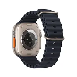 Ремінець Hoco iWatch WA12 marine double buckle silicone strap для годинника 42/44/45/49 mm чорний - мініатюра 3