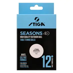 М'ячик для настільного тенісу Stiga Seasons White 12 шт. (1110-2810-12) (931162) - мініатюра 2