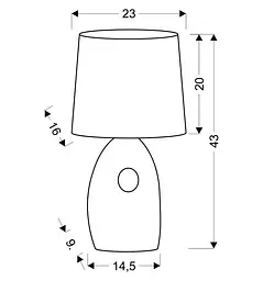 Настільна лампа Candellux 41-79909 HIERRO - мініатюра 3