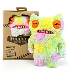 М'яка іграшка монстрик із зубами Фуглер Sunti Fuggler Funny Ugly Monster Фаглер зубастик 22см Уга Буга райдужний монстр