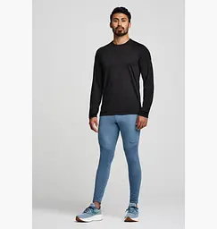 Кофта Saucony Peregrine Merino Long Sleeve Black L (1097-SAM800362-BK L) - мініатюра 5