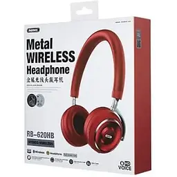 Навушники Remax RB-620HB Wireless Stereo Headphone Bluetooth до 18 годин червоні - мініатюра 2