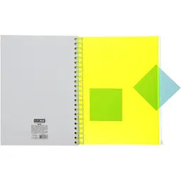 Зошит на пружині Buromax Neon А4 (210x297) 120 аркушів 3 PVC жовтий (BM.24349911-08) - мініатюра 2