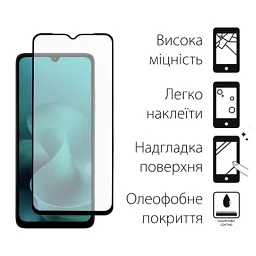 Скло захисне Dengos Full Glue Motorola G06 Black (TGFG-420) - мініатюра 2