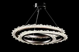 Люстра стельова LED Splendid Ray L147/1, 1 лампа, хром, білий, сучасний стиль, регульована висота 30-100 см - мініатюра 4