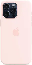 Оригінальний силіконовий чохол для iPhone 15 Pro Max Apple Silicone Case with MagSafe Light Pink MT1M3ZM/A - мініатюра 4