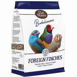 Повнораціонний корм для тропічних птахів Deli Nature Birdelicious Foreign Finches з екструдованими гранулами 0.8 кг 28503