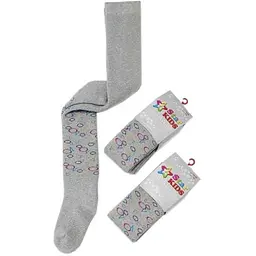 Колготи STAR KIDS сірий дитячі махра SK118 Геометрія р.116-122