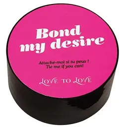 Скотч для бондажу Love To Love BOND MY DESIRE (15м) Чорний, не липне до шкіри та волосків