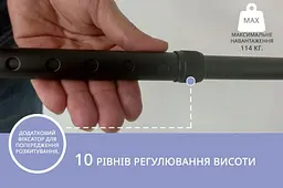 Тростина алюмінієва телескопічна Doctor Life 10100/C/E/BL чорний (10100/C/E/BL-2449) - мініатюра 7
