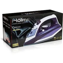 Праска Holmer HIC-2535, Violet/White, 2500W, кераміка, паровий удар 130 г/хв, постійна подача пари 30 г/хв, вертикальне відпарювання, очищення від накипу - мініатюра 6