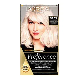Уцінка. Стійка фарба для волосся L'Oreal Paris Preference 10.21 Stockholm Very Very Light Pearl Blonde 174 мл - мініатюра 3