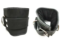 Манжета EasyFit F10 для тяги на тренажері (шкіра) (EF-LGSTR-F10) - мініатюра 2