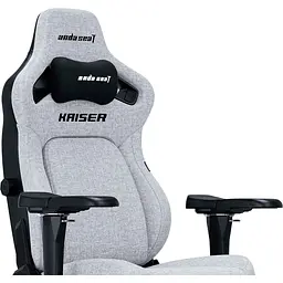 Геймерське крісло Anda Seat Kaiser 4 XL Linen Fabric Ash Gray (AD12YDDC-XLL-20-G-CF) [120750] - мініатюра 9
