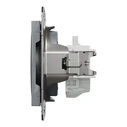Розетка Schneider Electric ASFORA без заземлення сталь (EPH3000162) - мініатюра 4