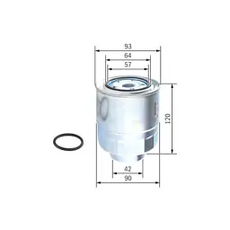 Фільтр паливний Bosch F 026 402 063 - мініатюра 3
