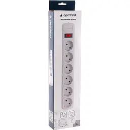 Мережевий фільтр Gembird SPG6-G-15G Grey [122798] - мініатюра 4