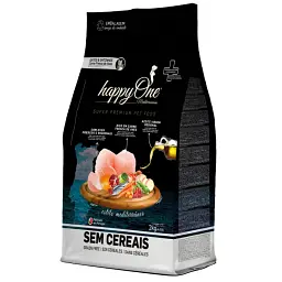 Сухий корм happyOne Mediterraneum Adult Cat&Kitten Fresh Meat для кошенят, вагітних/годуючих кішок зі свіжим м'ясом 2кг