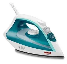 Праска Tefal FV1710E0, зелена, антипригарне покриття, 1800 Вт, резервуар для води 200 мл, паровий удар 80 г/хв.