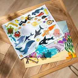 Набір багаторазових наліпок Melissa & Doug Середовище проживання тварин (SM93209/6836) - мініатюра 7