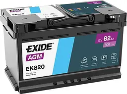 Автомобільний акумулятор EXIDE START-STOP AGM 6СТ-82Ah АзЕ 800А (EN) EK820