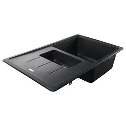 Гранітна мийка Globus Lux Izeo чорний 780x500 мм А0002, Чорний - мініатюра 4