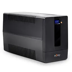 Джерело безперебійного живлення NJOY Horus Plus 1000 (PWUP-LI100H1-AZ01B), Lin.int., AVR, 4 x евро, USB, LCD, пластик - мініатюра 3