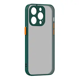 Чехол-панель для Apple iPhone 14 Pro, Frosted Matte, зеленый, противоударный чехол с защитой всего корпуса, термополиуретан TPU + поликарбонат PC, ArmorStandart (ARM64491)