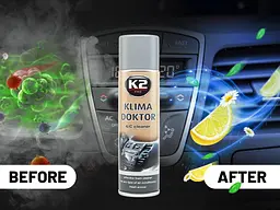 Очищувач кондиціонера спрей K2 Klima Doctor 500 мл (W100) - мініатюра 4