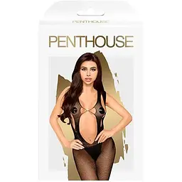 Бодістокінг із глибоким вирізом на спині Penthouse - Forbidden Fruit Black XL - мініатюра 3