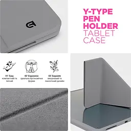 Чохол ArmorStandart Y-Type PEN для Apple iPad Air 10.9` (2020-2022)/Air 11` (2024-2026)/Pro 11` (2020-2022) Gray (ARM77528) [142400] - мініатюра 7
